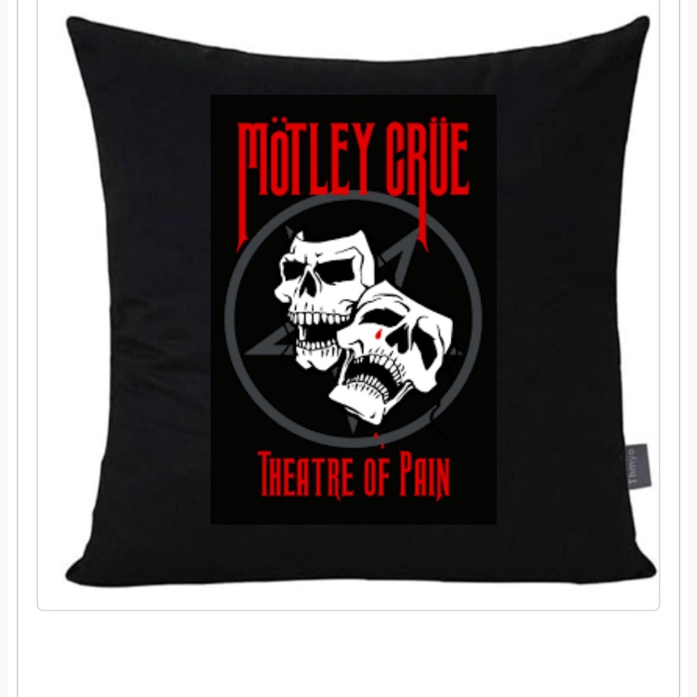 Motley Crue throw pillow